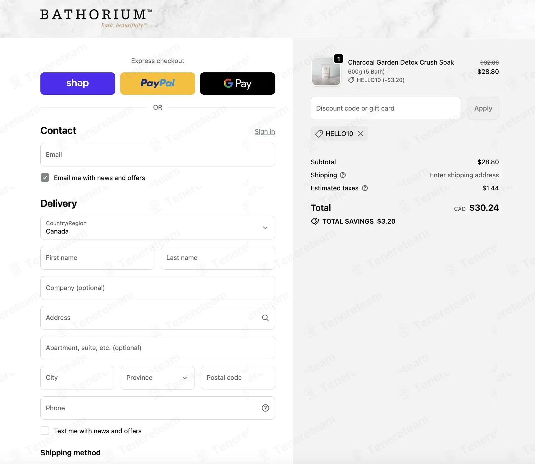 Bathorium coupon code verified as working at checkout