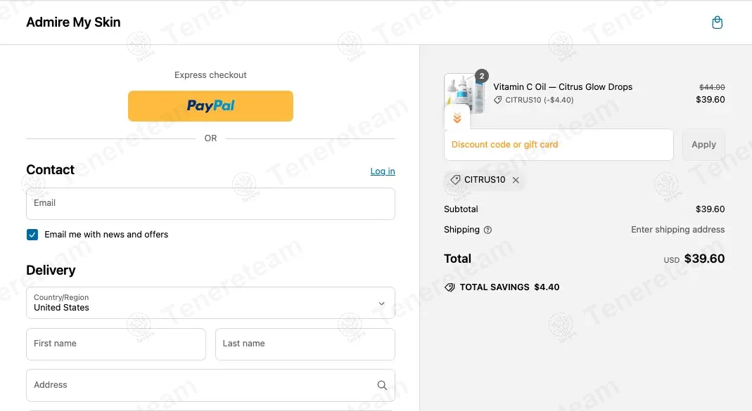 Admire My Skin coupon code: 10% off with CITRUS10. Tested and valid as 1 year ago.
