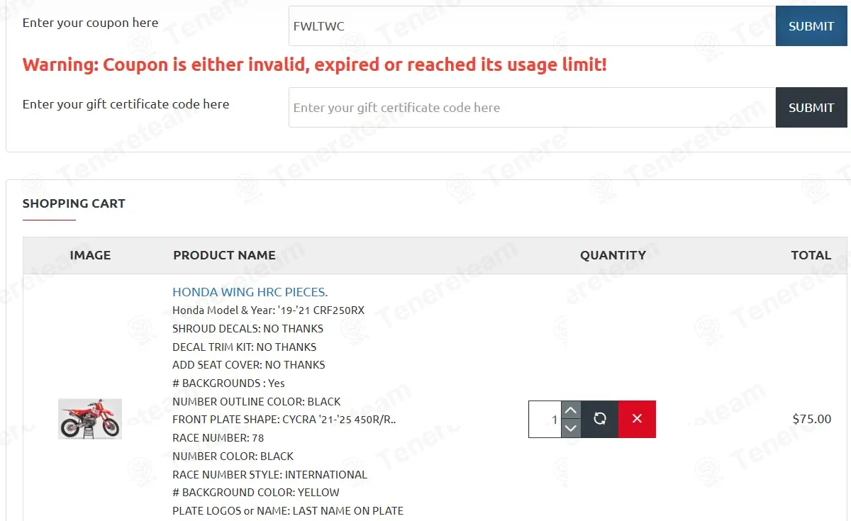 Throttle Jockey coupon code: 30% off with FWLTWC. Tested and valid as 1 month ago.