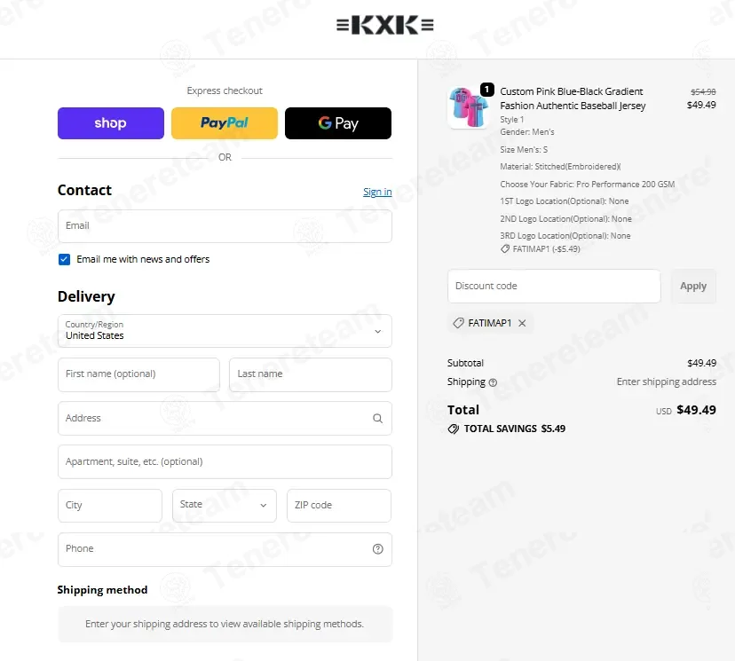 Kxkshop coupon code: 10% off with FATIMAP1. Tested and valid as 1 month ago.