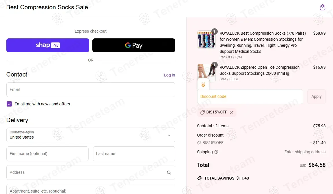 Best Compression Socks Sale coupon code: 15% off with BIS15%OFF. Tested and valid as 1 year ago.