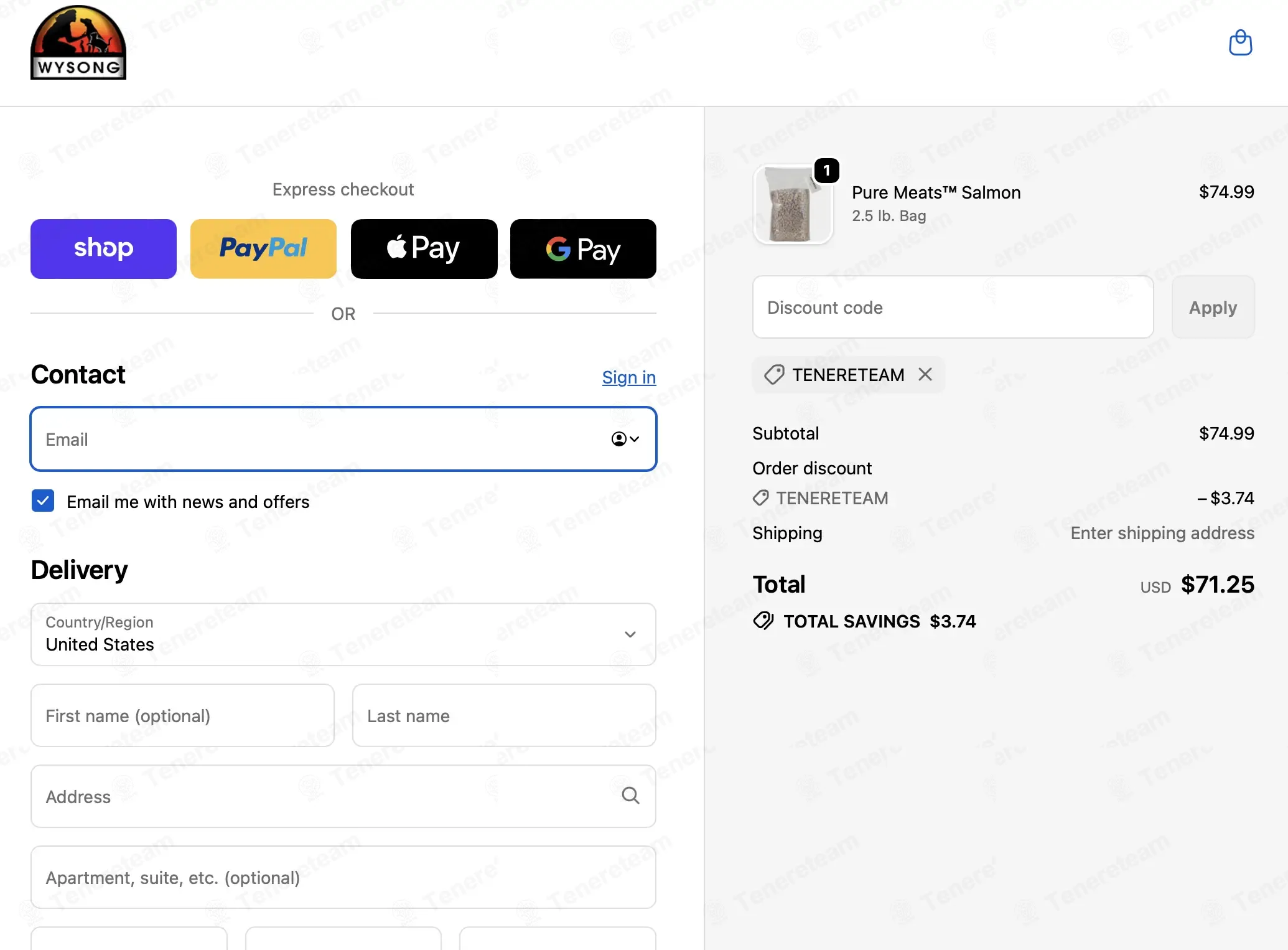 Wysong coupon code: 5% off with TENERETEAM. Tested and valid as 2 days ago.