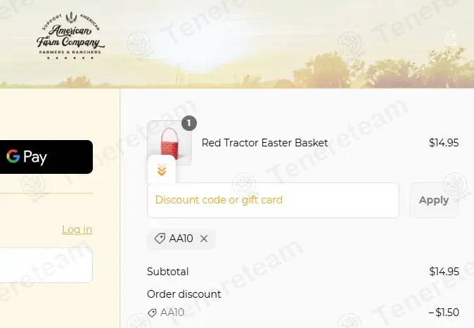 American Farm Company apply coupon code