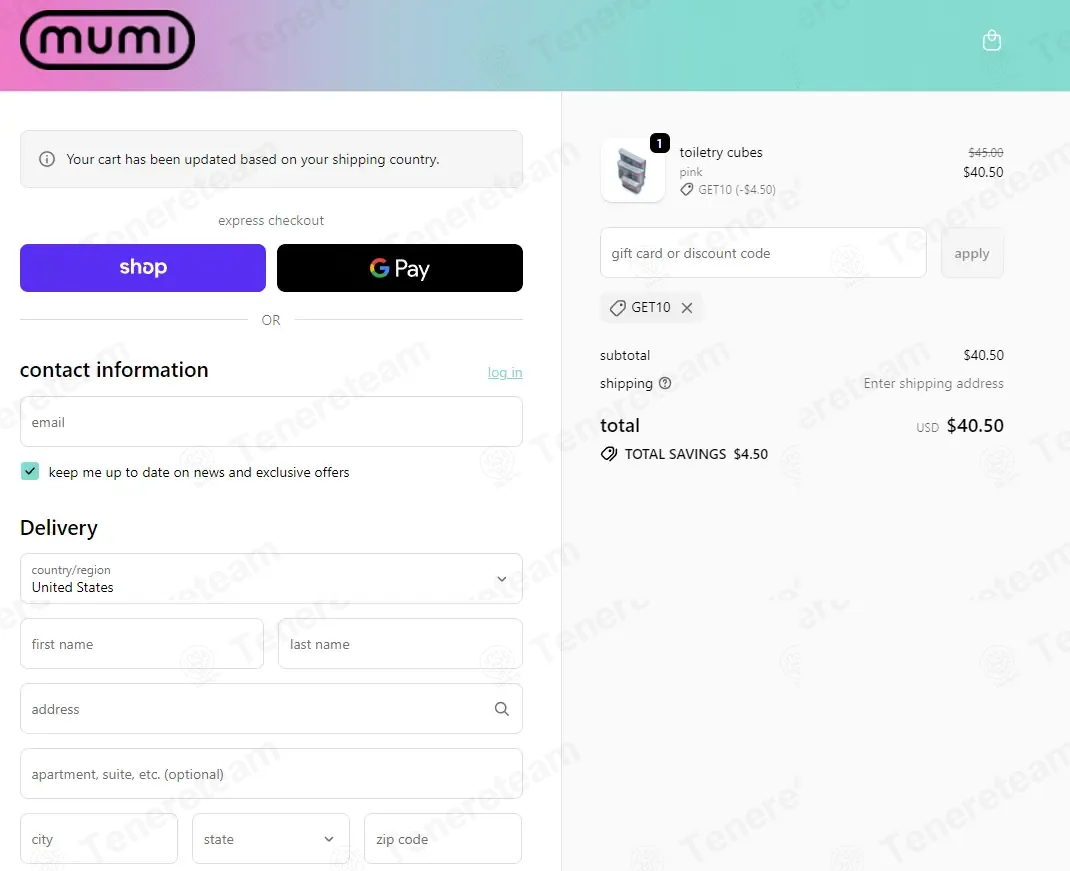 Mumi apply coupon code