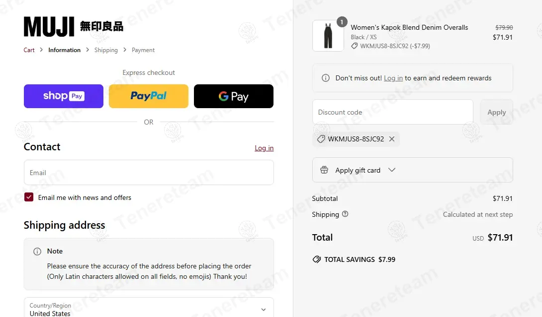 Muji Kuwait coupon code: 10% off with wkmjus8-8sjc92. Tested and valid as 11 months ago.