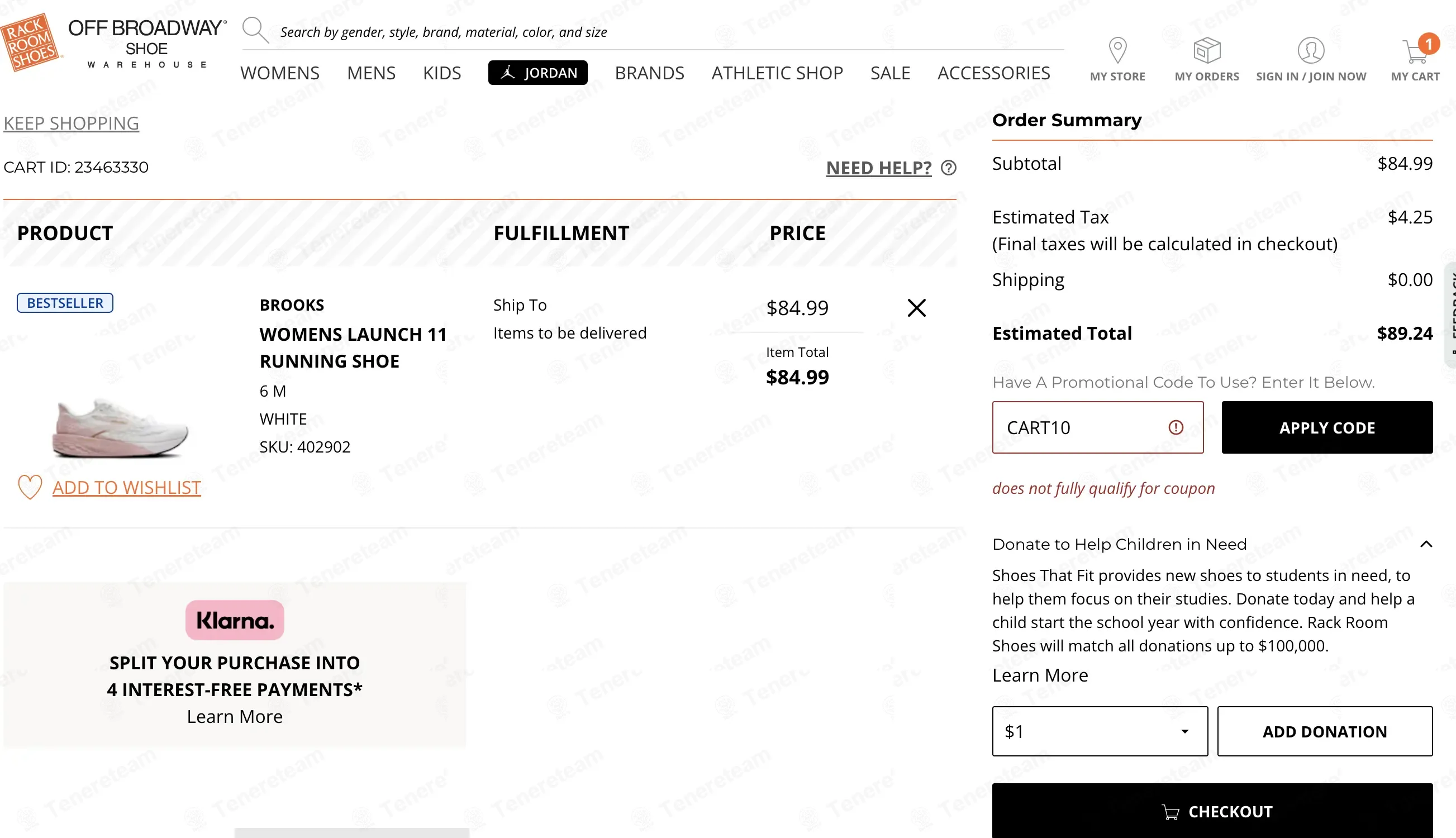 Rack Room Shoes coupon code: $10 off with CART10. Tested and valid as 1 month ago.