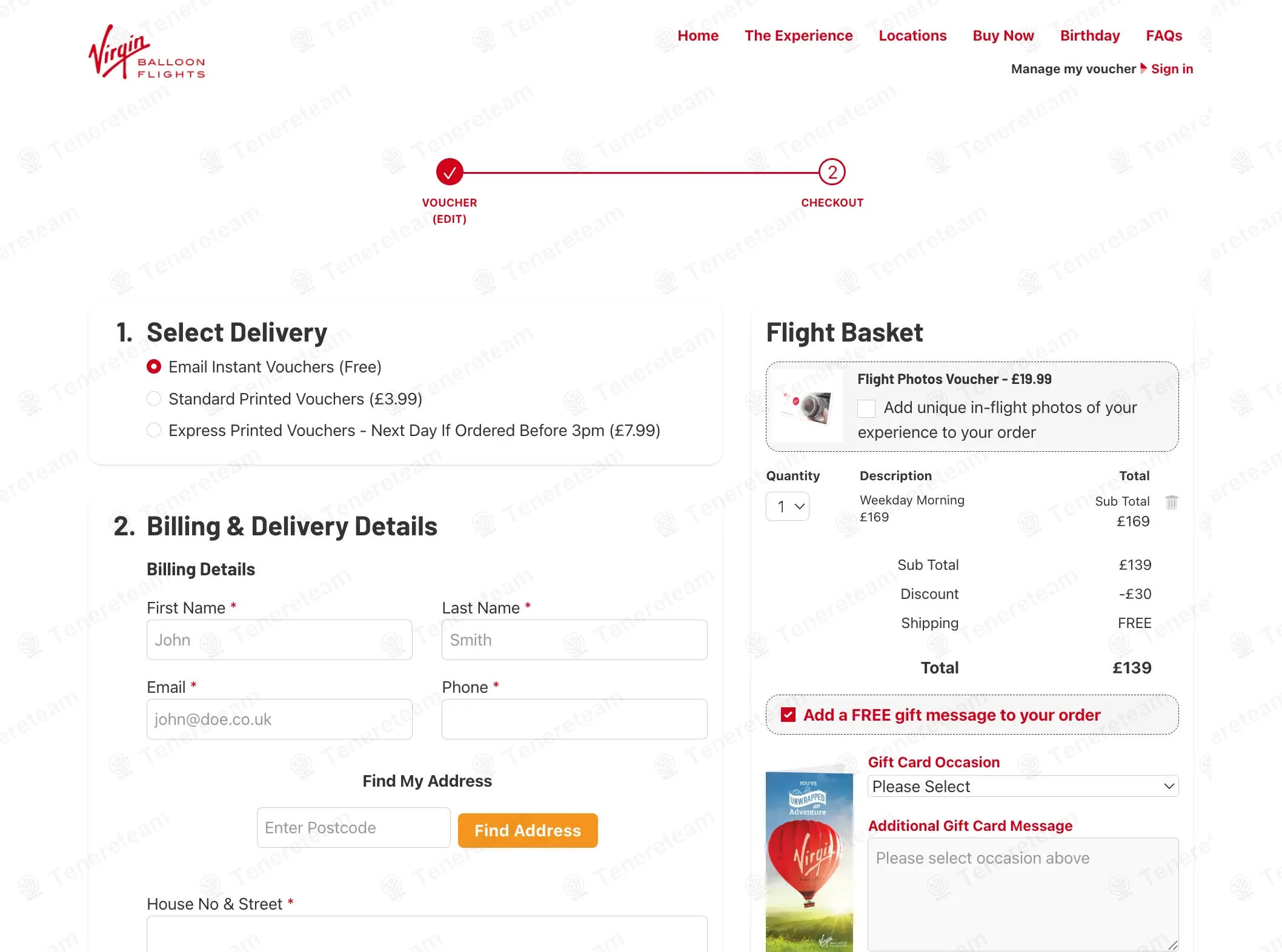 Virgin Balloon Flights UK coupon code: £30 off with VCUKNHSXU0QR. Tested and valid as 10 months ago.