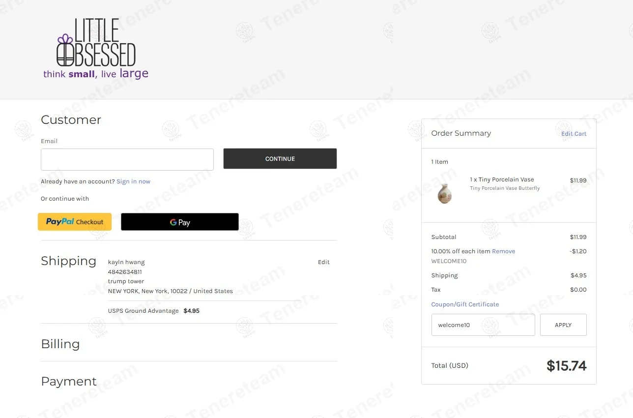 Little Obsessed coupon code: 10% off with welcome10. Tested and valid as 10 months ago.