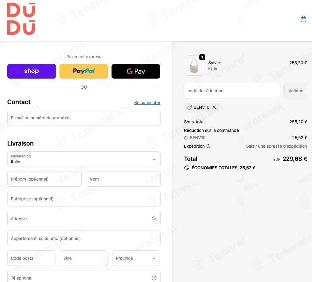 Dudubags coupon code: 10% off with BENV10. Tested and valid as 1 month ago.