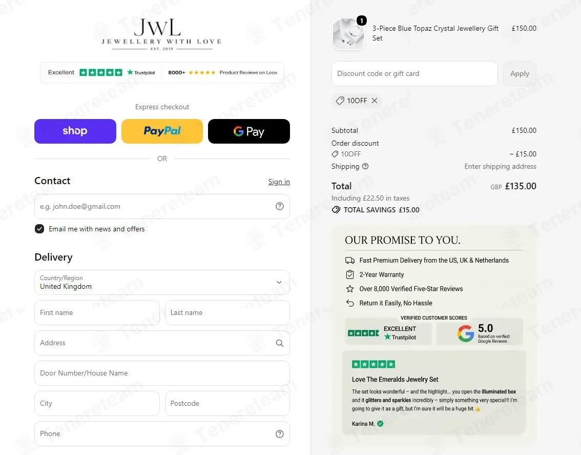 Jewellery with Love coupon code: 10% off with 10OFF. Tested and valid as 1 month ago.