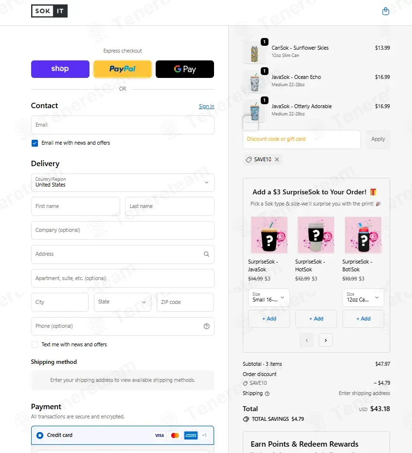 Sok It coupon code: 10% off with SAVE10. Tested and valid as 2 months ago.