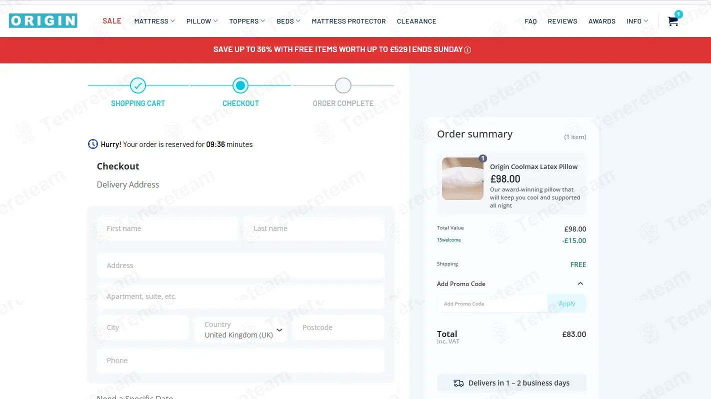 Origin Mattress UK coupon code: 15% off with 15welcome. Tested and valid as 3 weeks ago.