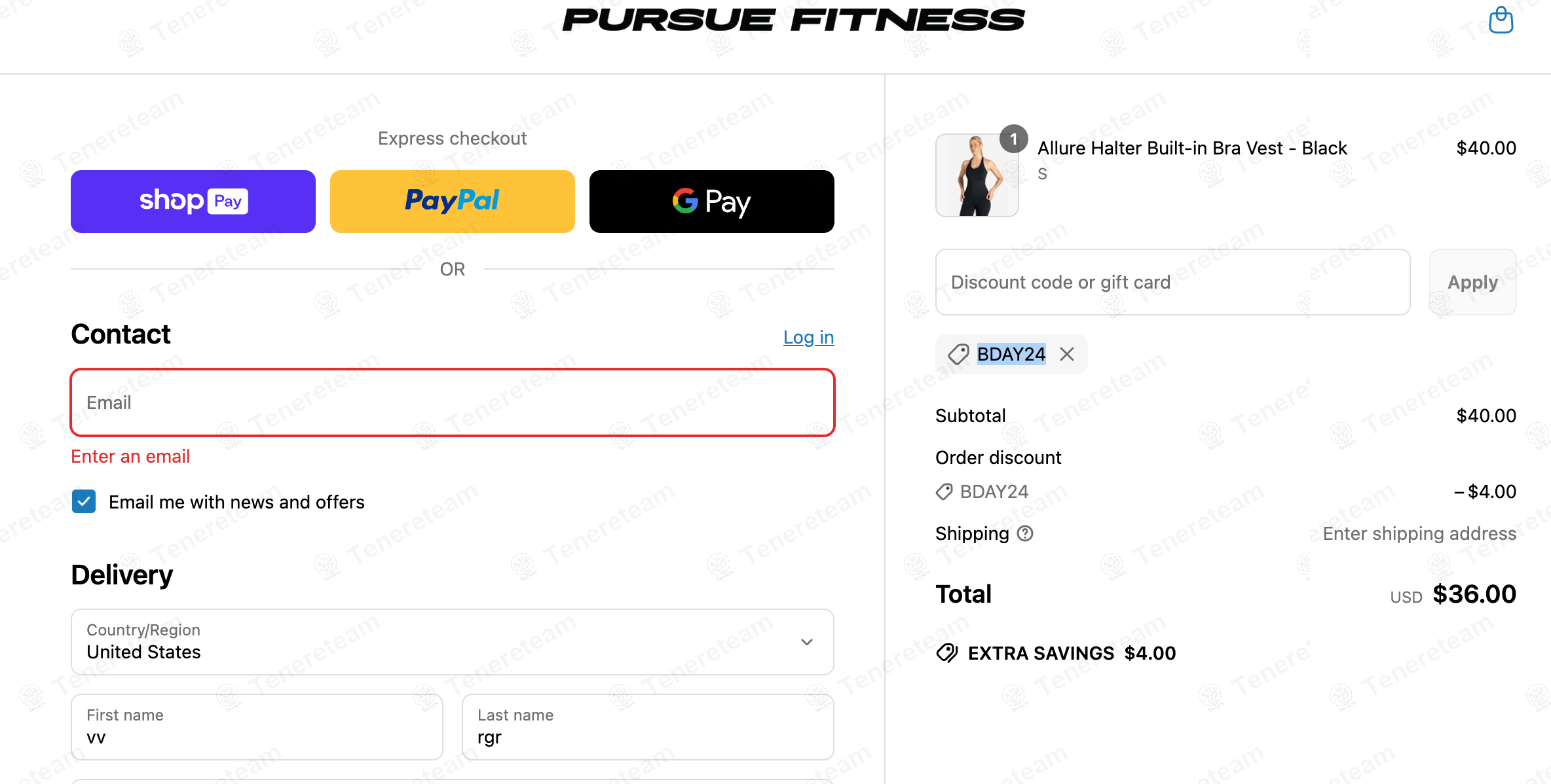 Pursue Fitness coupon code: 10% off with BDAY24. Tested and valid as 1 year ago.