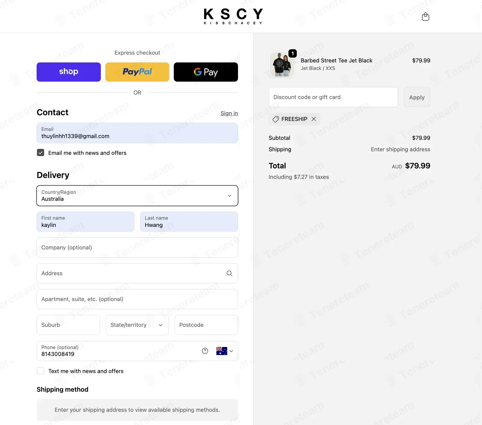 Kiss Chacey coupon code: Sale off with FREESHIP. Tested and valid as 2 months ago.