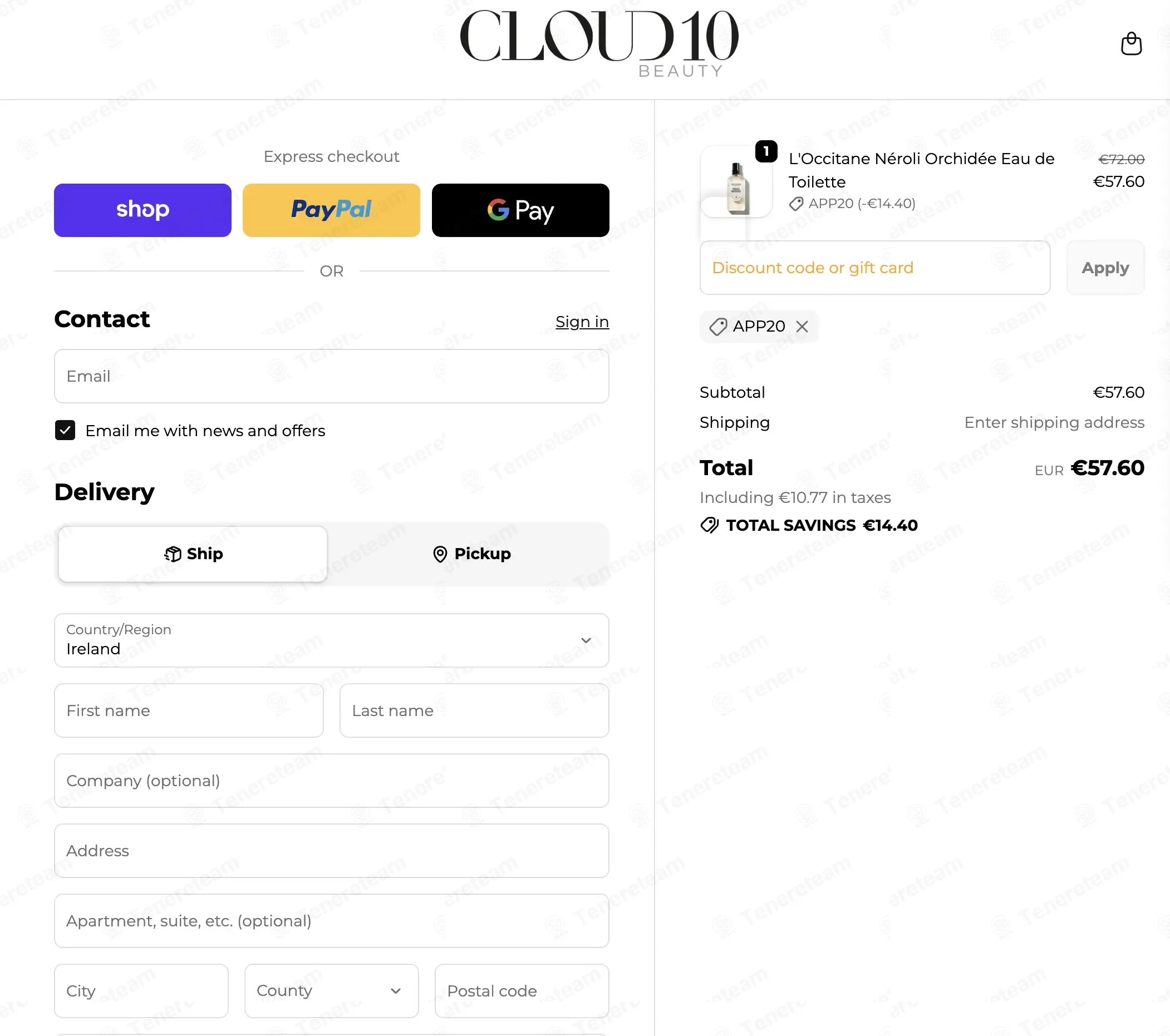 Cloud 10 Beauty coupon code: 20% off with APP20. Tested and valid as 1 month ago.