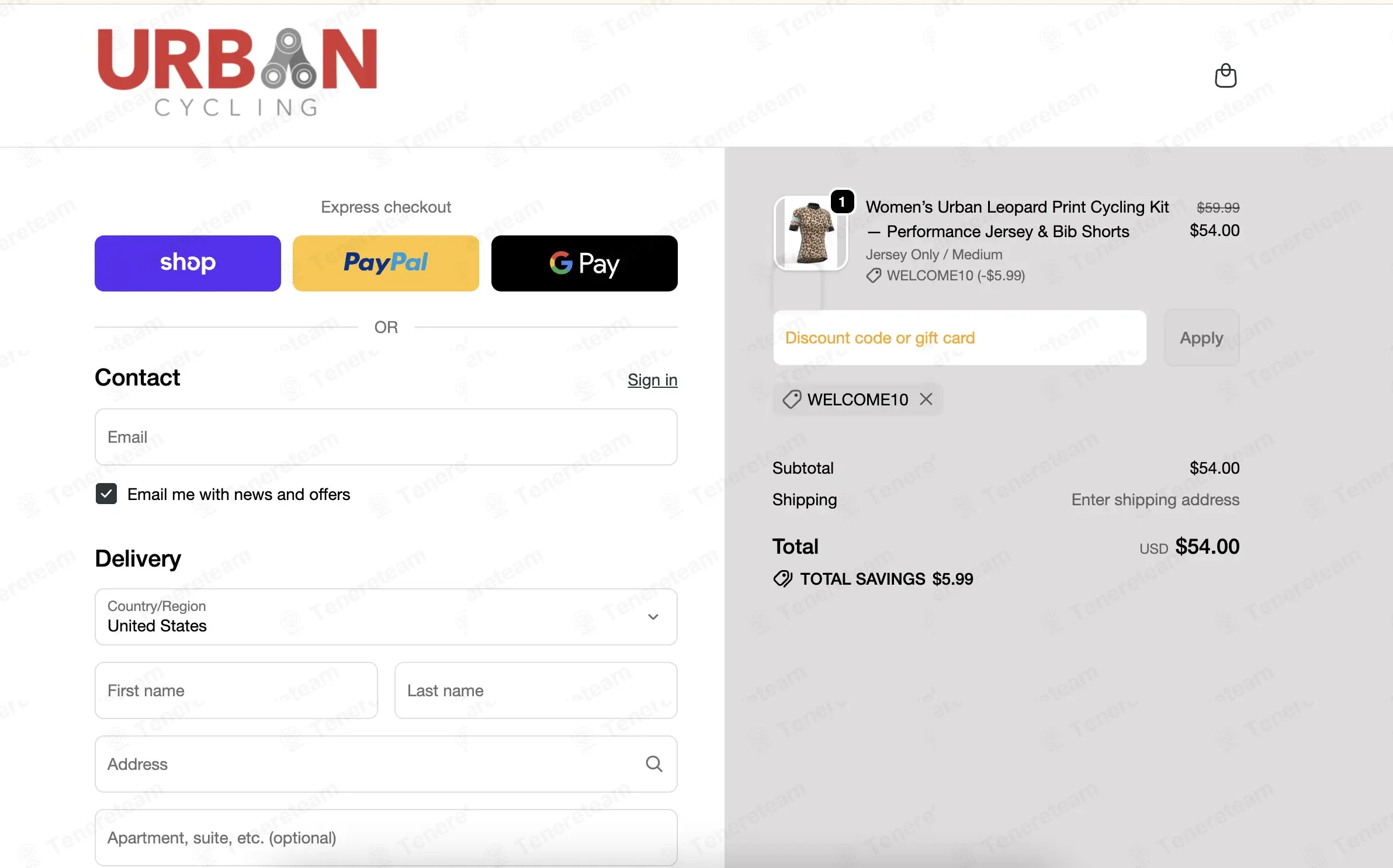Urban Cycling coupon code: 10% off with WELCOME10. Tested and valid as 1 week ago.