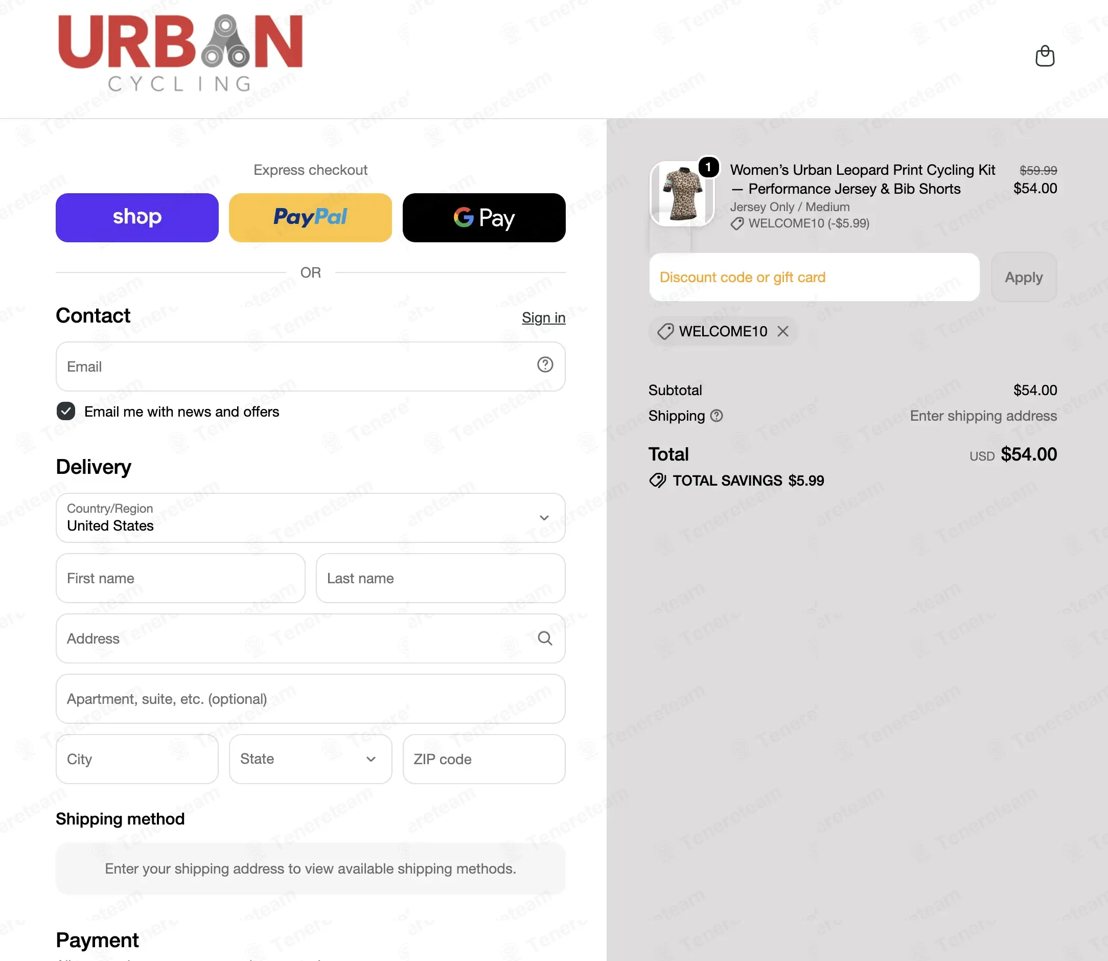 Urban Cycling coupon code: 10% off with WELCOME10. Tested and valid as 1 week ago.