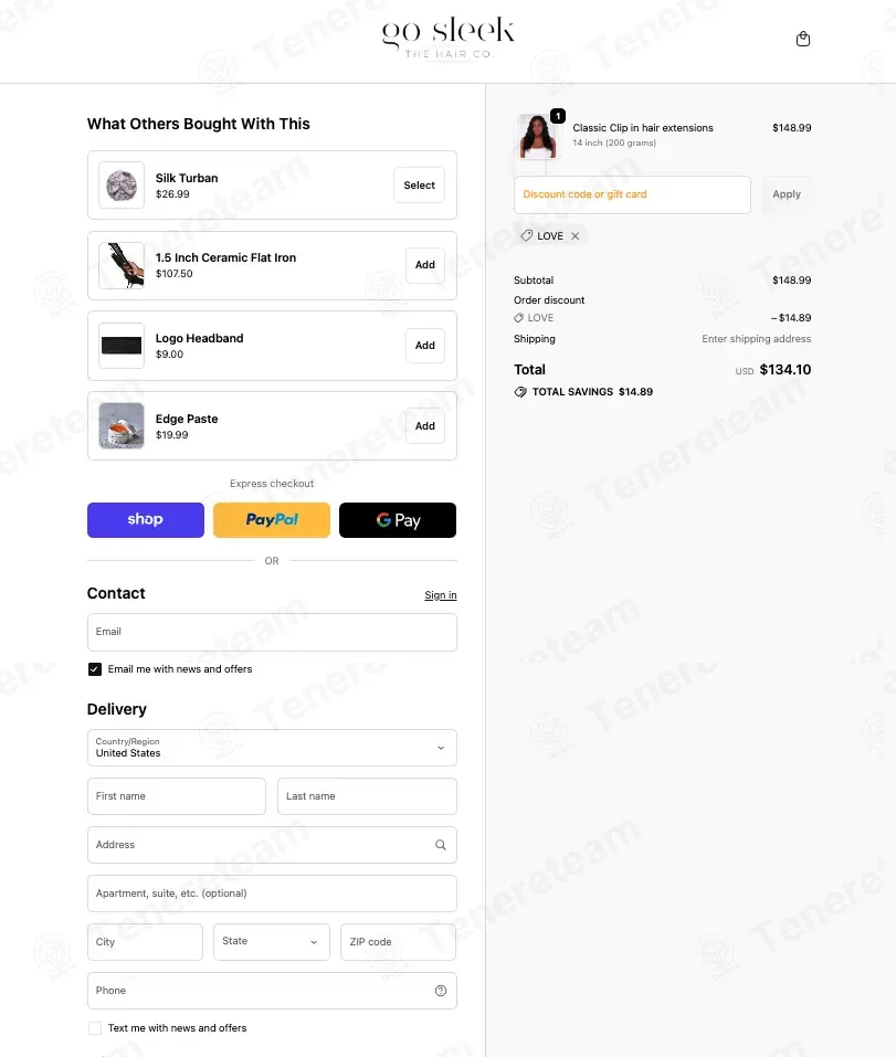 Go Sleek coupon code: 10% off with LOVE. Tested and valid as 2 weeks ago.