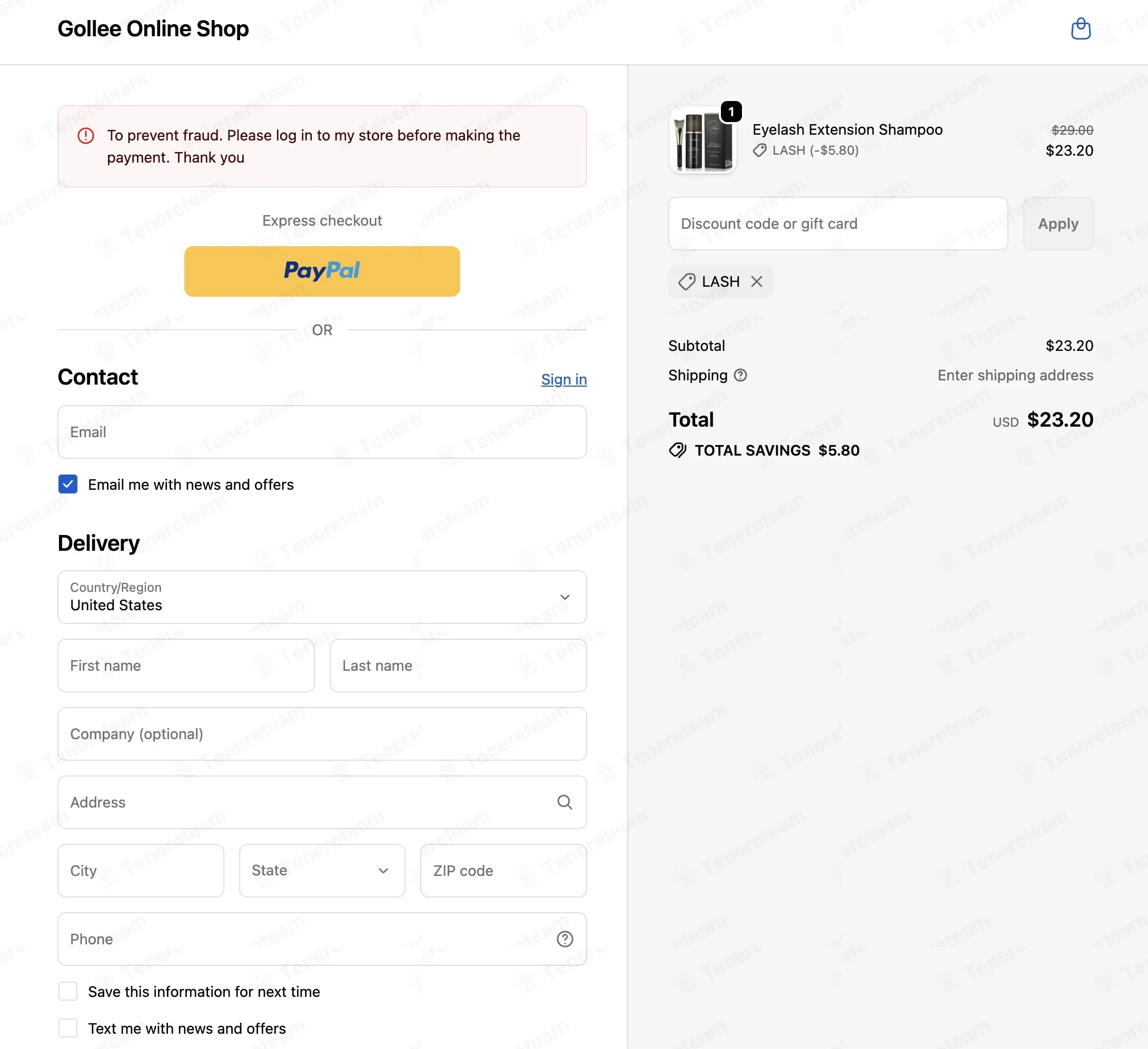 Gollee coupon code verified as working at checkout