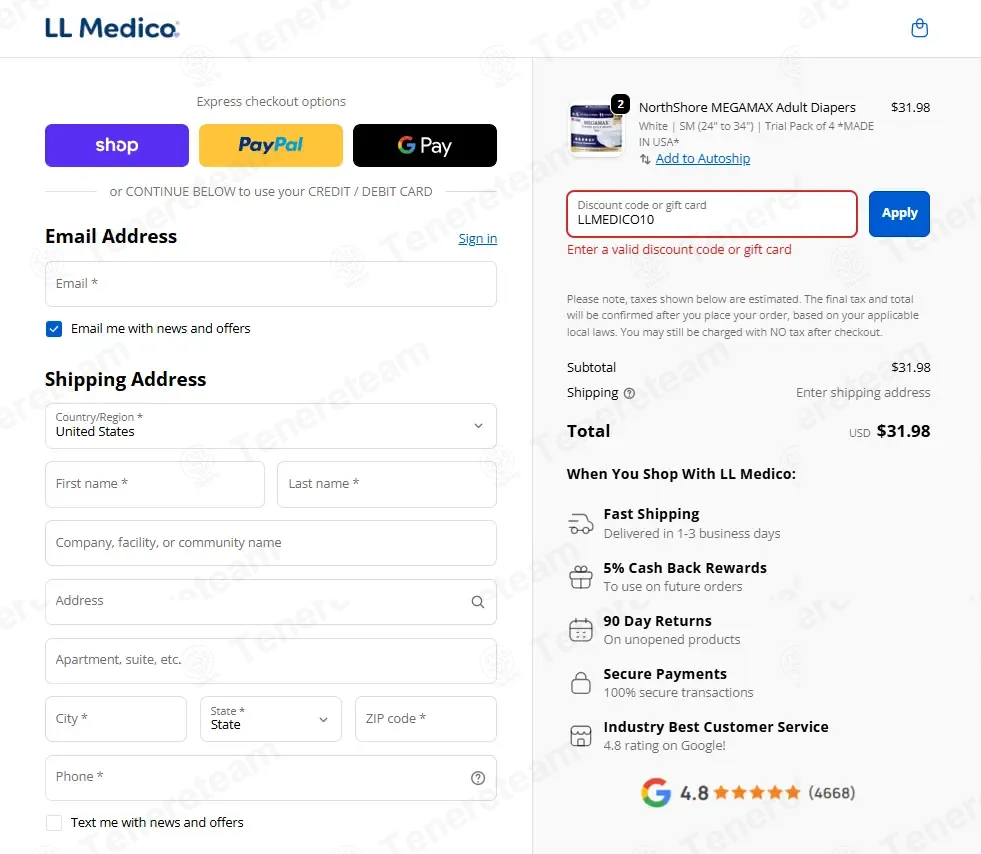 LL Medico coupon code: 10% off with LLMEDICO10. Tested and valid as 2 months ago.