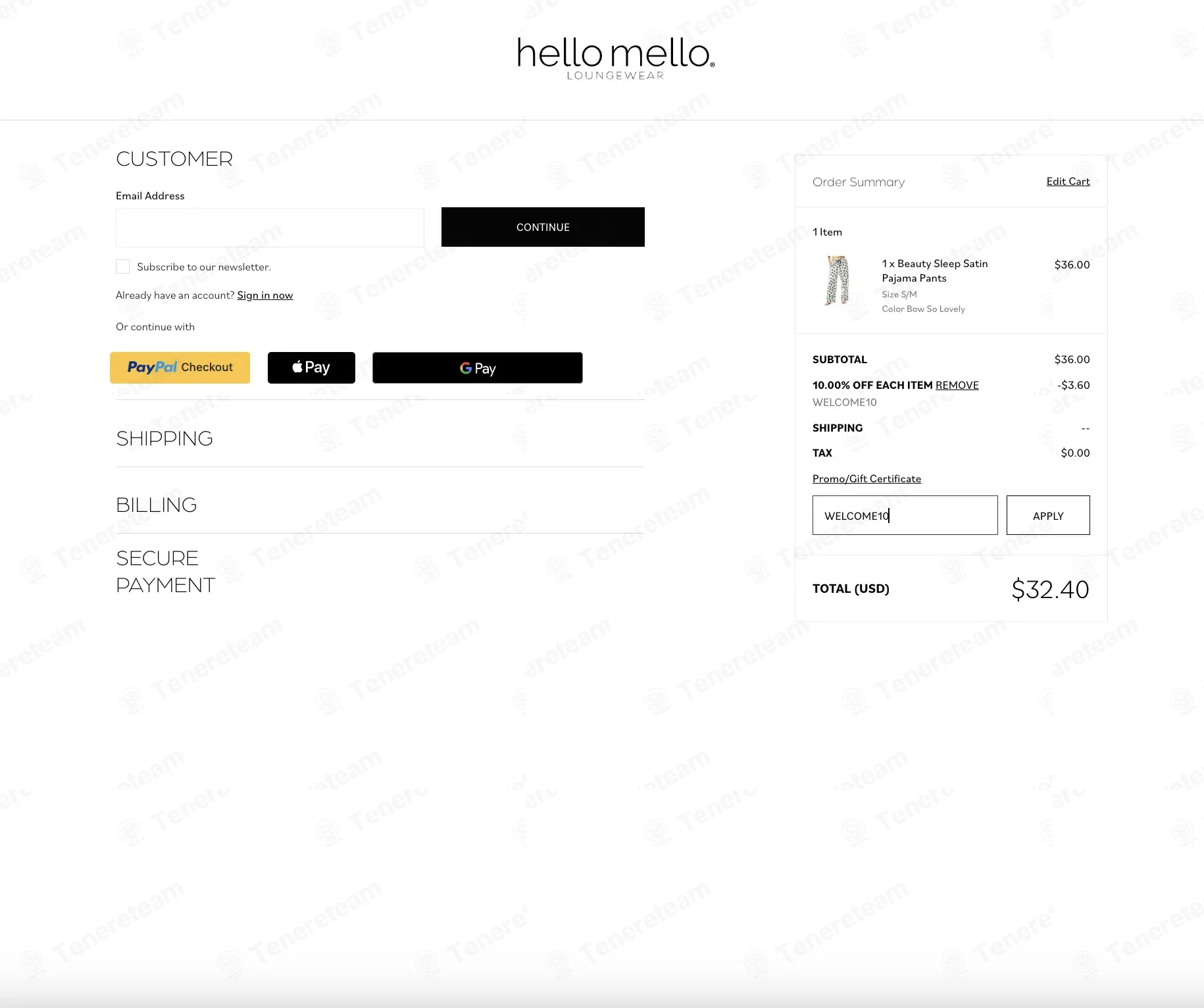 Hello Mello coupon code verified as working at checkout