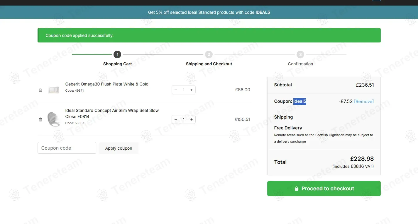 Taps Empire coupon code: 5% off with ideal5. Tested and valid as 1 year ago.