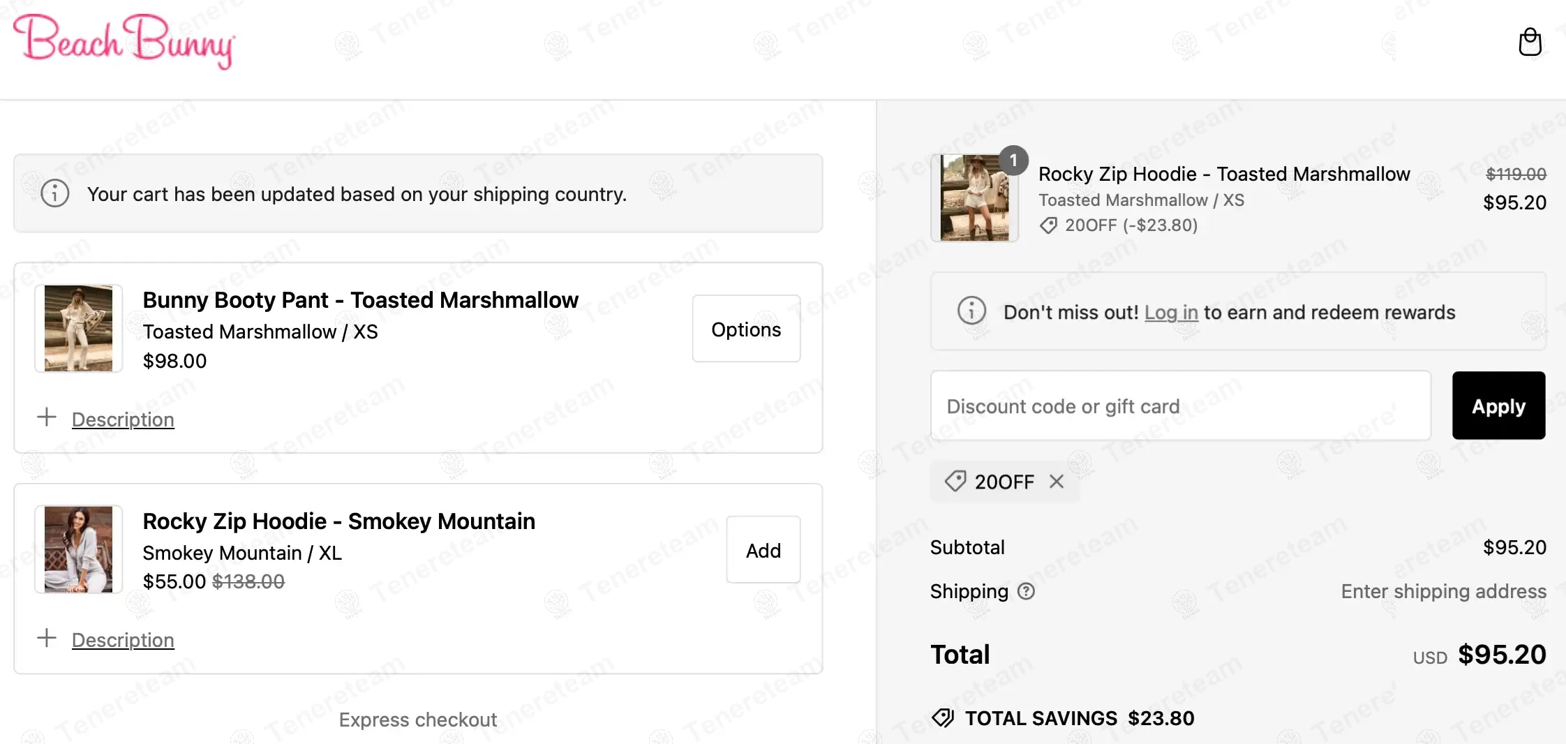 Beach Bunny Swimwear coupon code: 20% off with 20OFF. Tested and valid as 1 year ago.