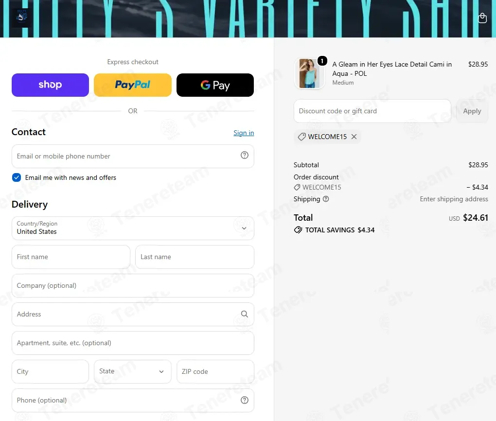 Jolly’s Variety Shop coupon code: 15% off with WELCOME15. Tested and valid as 2 days ago.