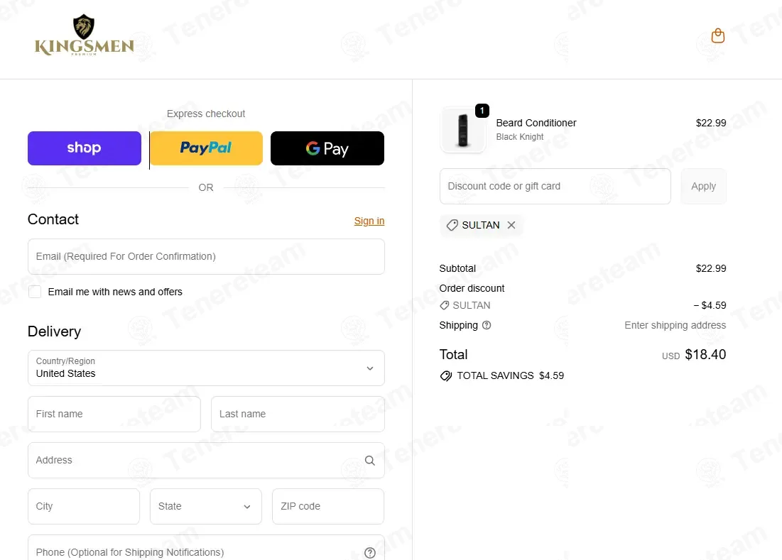 Kingsmen Premium coupon code: 20% off with SULTAN. Tested and valid as 2 weeks ago.