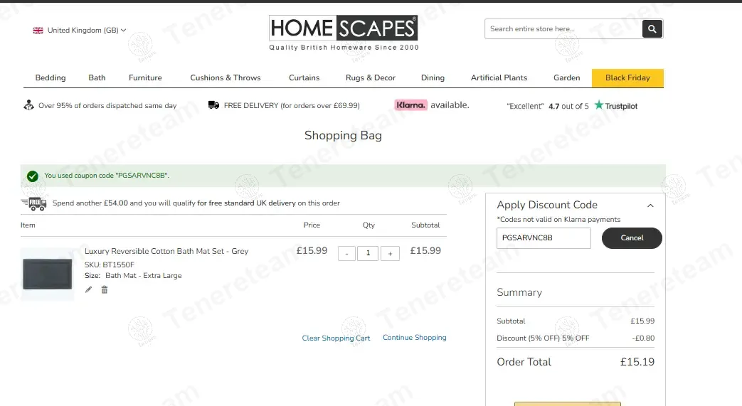Homescapes coupon code: 5% off with PGSARVNC8B. Tested and valid as 1 year ago.