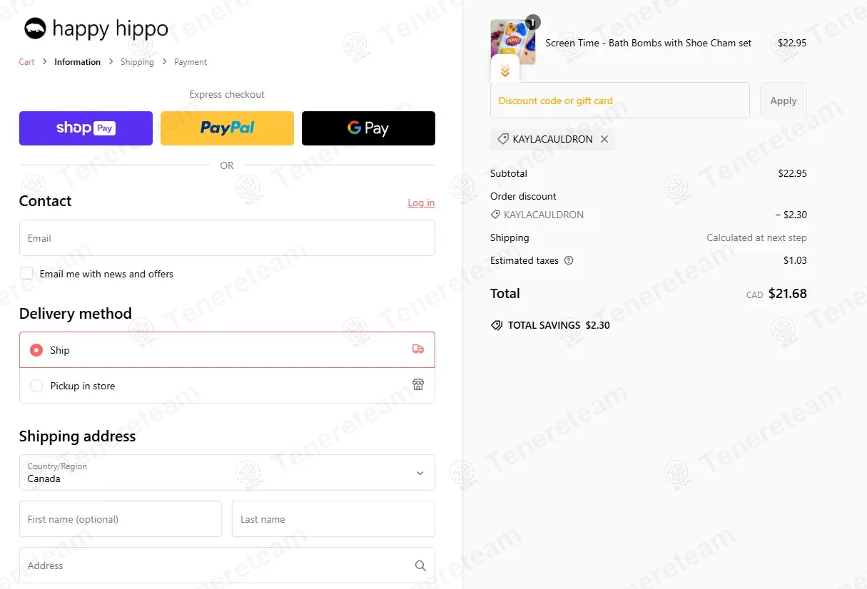 Happy Hippo Bath Co coupon code: 10% off with KAYLACAULDRON. Tested and valid as 8 months ago.