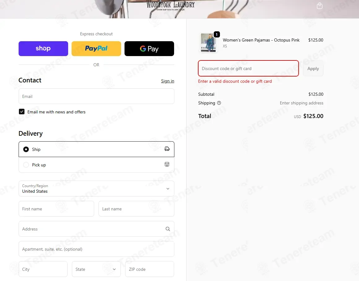 Woodstock Laundry EU coupon code: 10% off with WOODSTOCK. Tested and valid as 3 months ago.