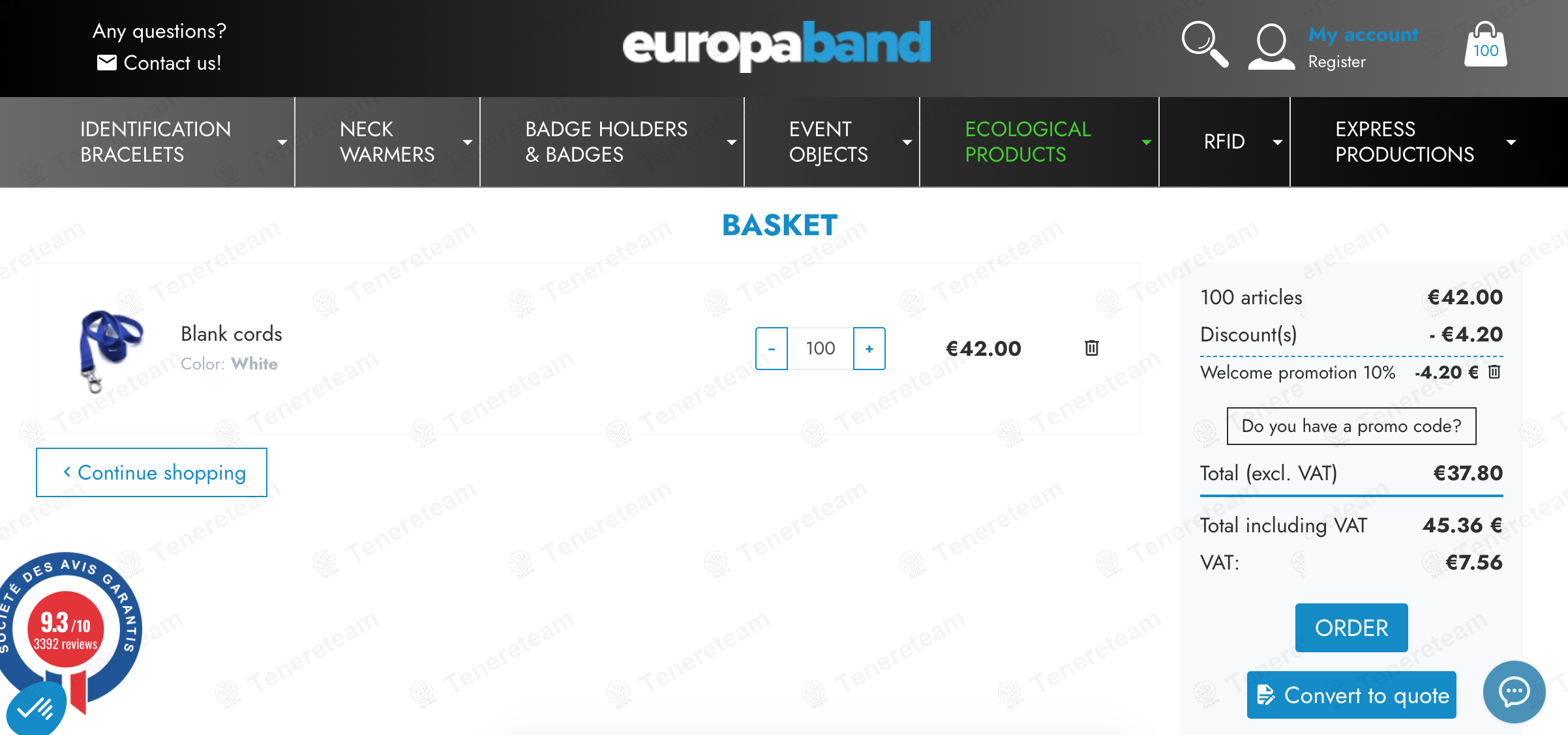 Europa Band FR coupon code: 10% off with WELCOME10. Tested and valid as 1 year ago.