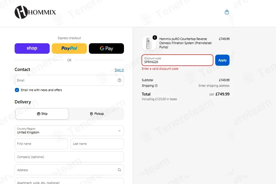 Hommix UK coupon code: 20% off with SPRING26. Tested and valid as 2 months ago.