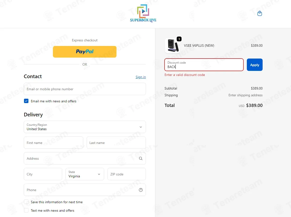 Superbox Live coupon code: $75 off with BACK. Tested and valid as 4 months ago.