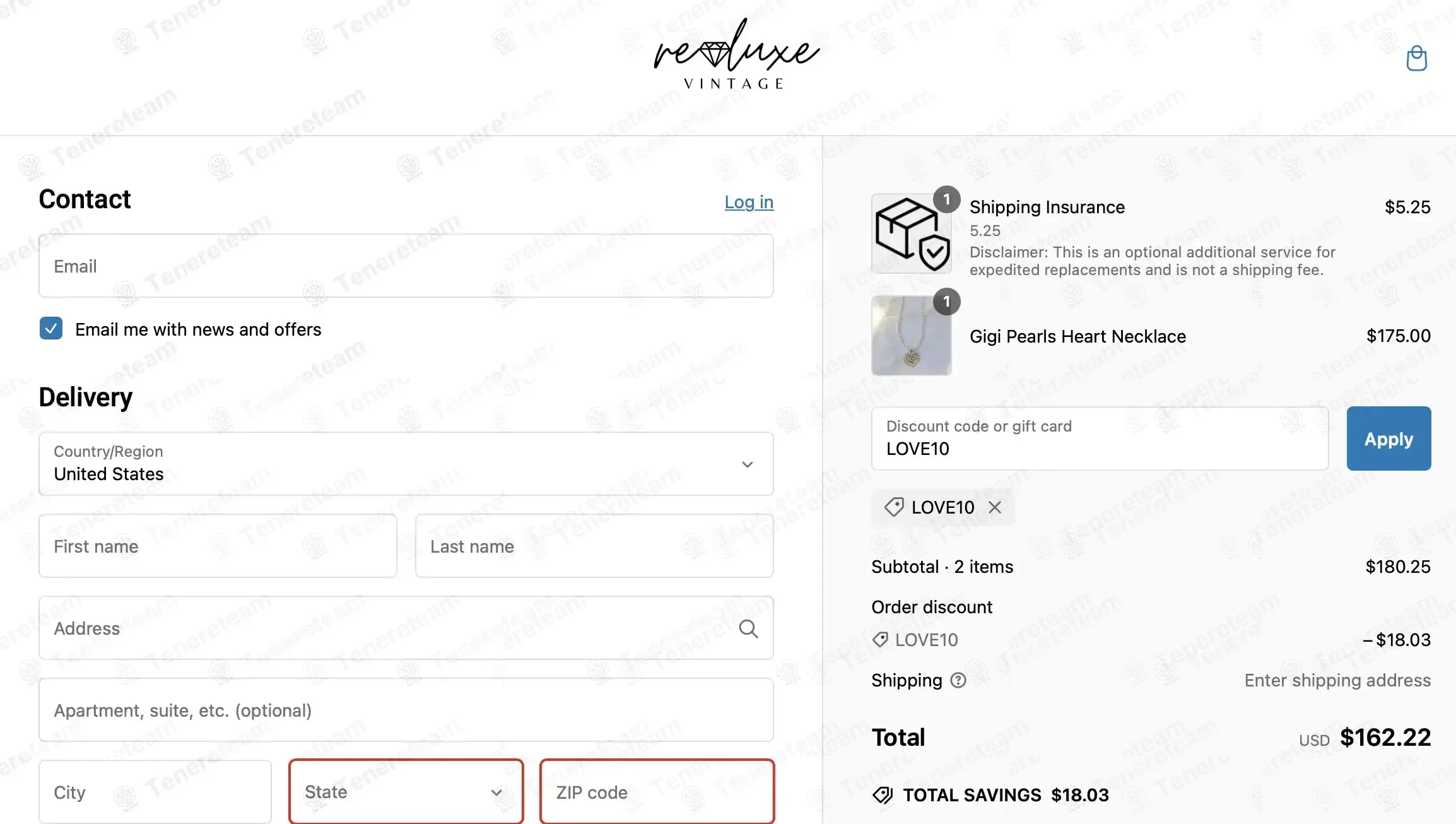 Reluxe Vintage coupon code: 10% off with LOVE10. Tested and valid as 3 months ago.