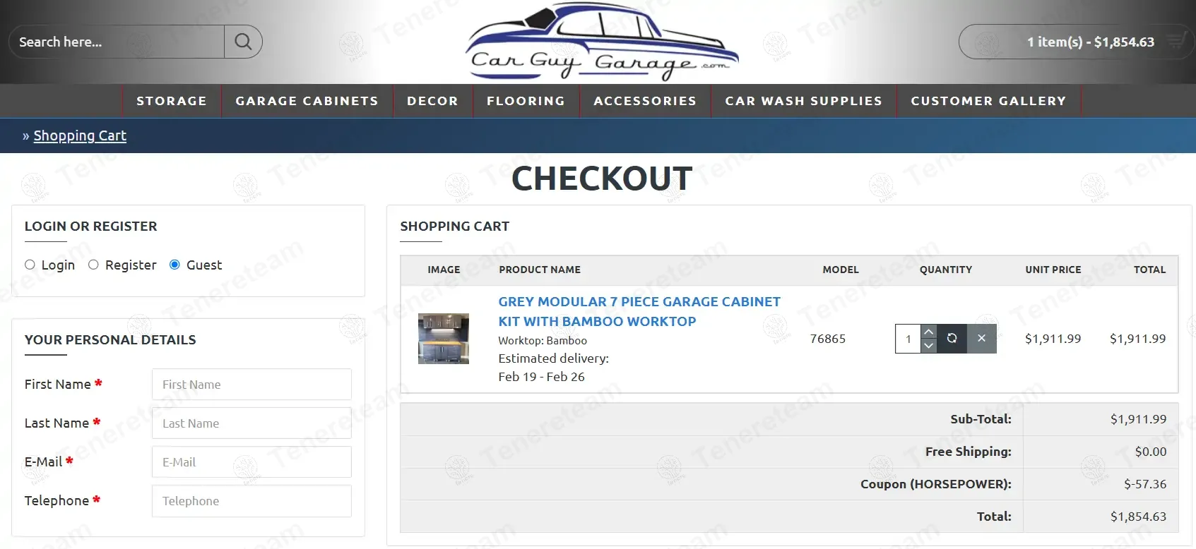 Car Guy Garage coupon code: 3% off with HORSEPOWER. Tested and valid as 11 months ago.
