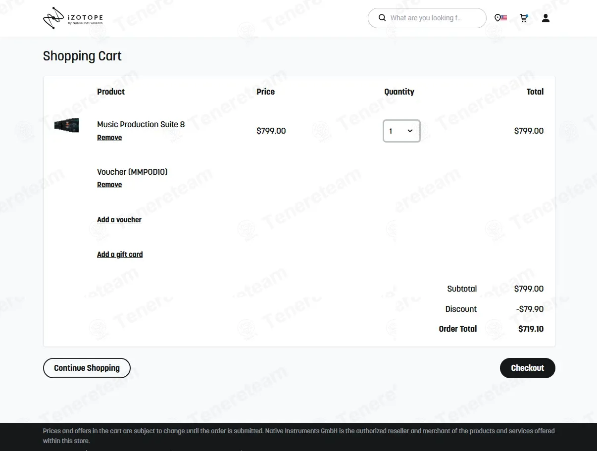 Izotope coupon code verified as working at checkout