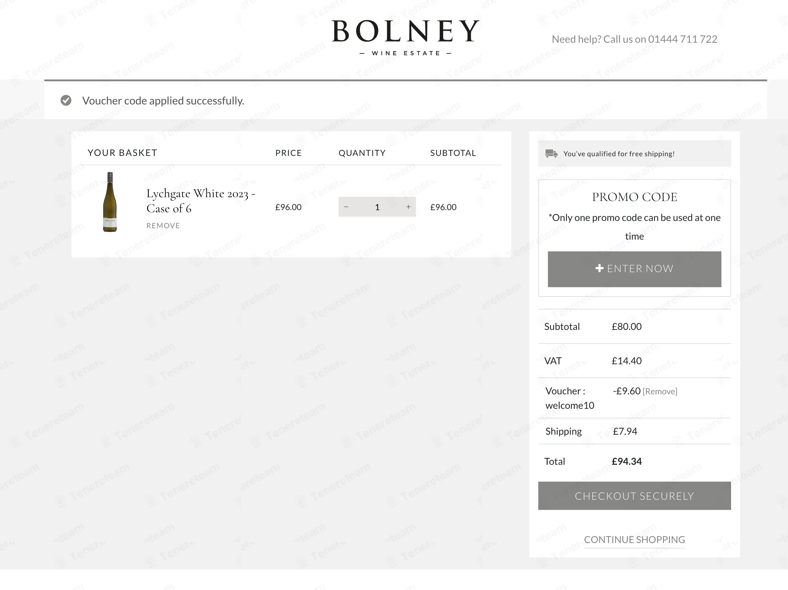 Bolney Wine Estate coupon code: 10% off with WELCOME10. Tested and valid as 3 weeks ago.