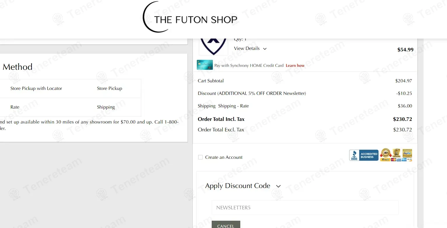 The Futon Shop coupon code: 5% off with NEWSLETTER5. Tested and valid as 1 year ago.