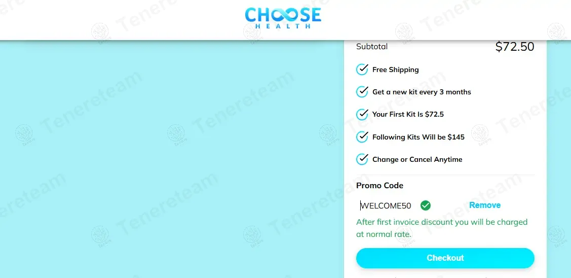 Choose Health coupon code: 50% off with WELCOME50. Tested and valid as 1 year ago.
