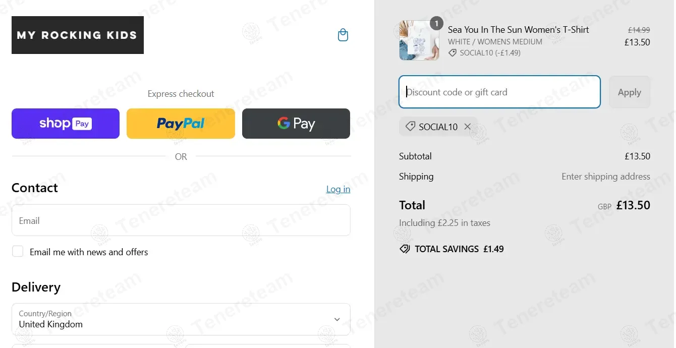 My Rocking Kids coupon code: 10% off with SOCIAL10. Tested and valid as 1 year ago.