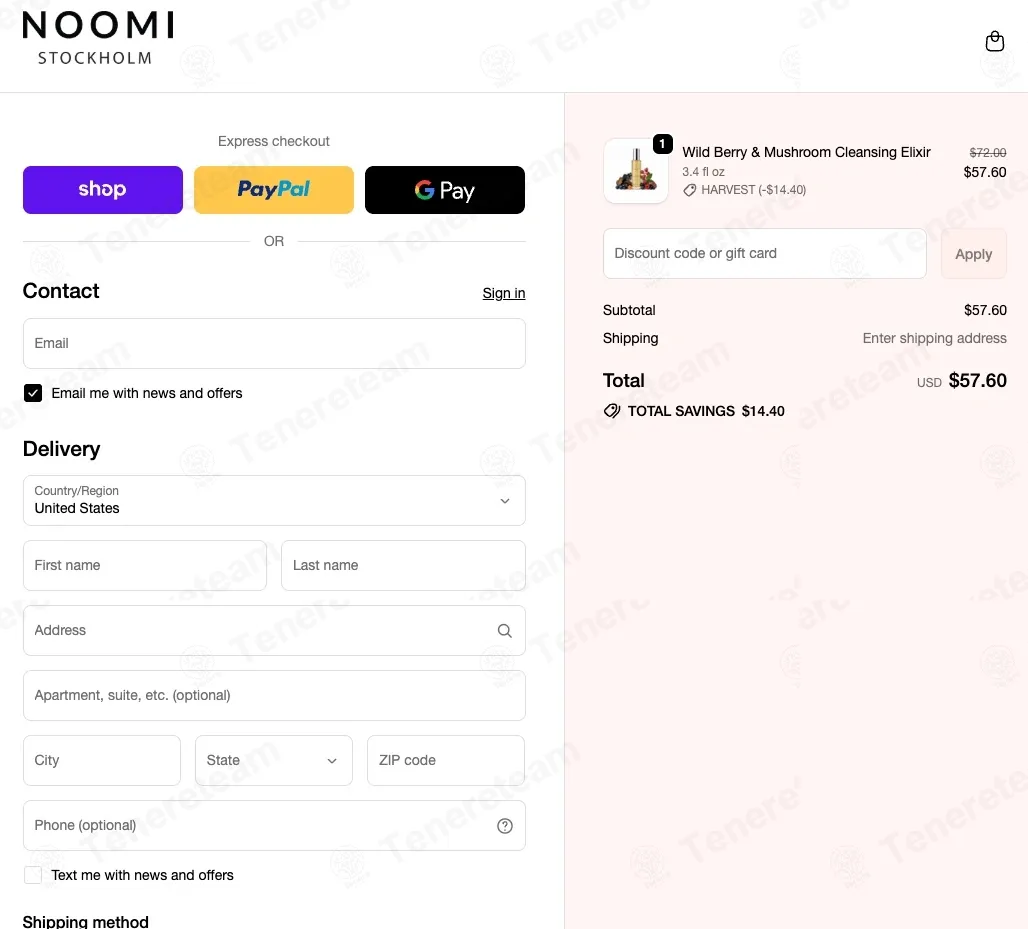 Noomi Stockholm coupon code: 20% off with HARVEST. Tested and valid as 7 months ago.