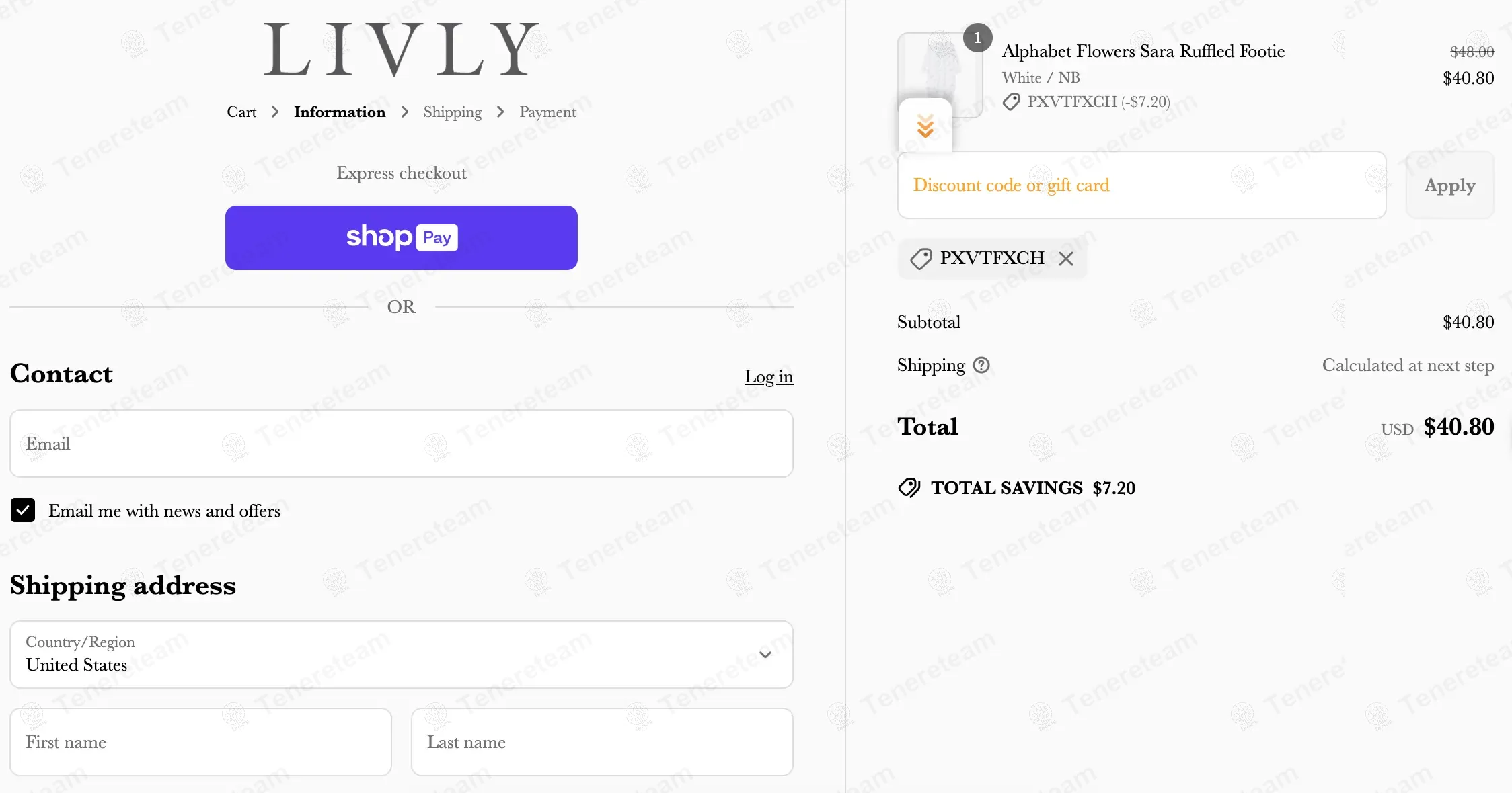 Livlyclothing coupon code: 15% off with PXVTFXCH. Tested and valid as 1 year ago.
