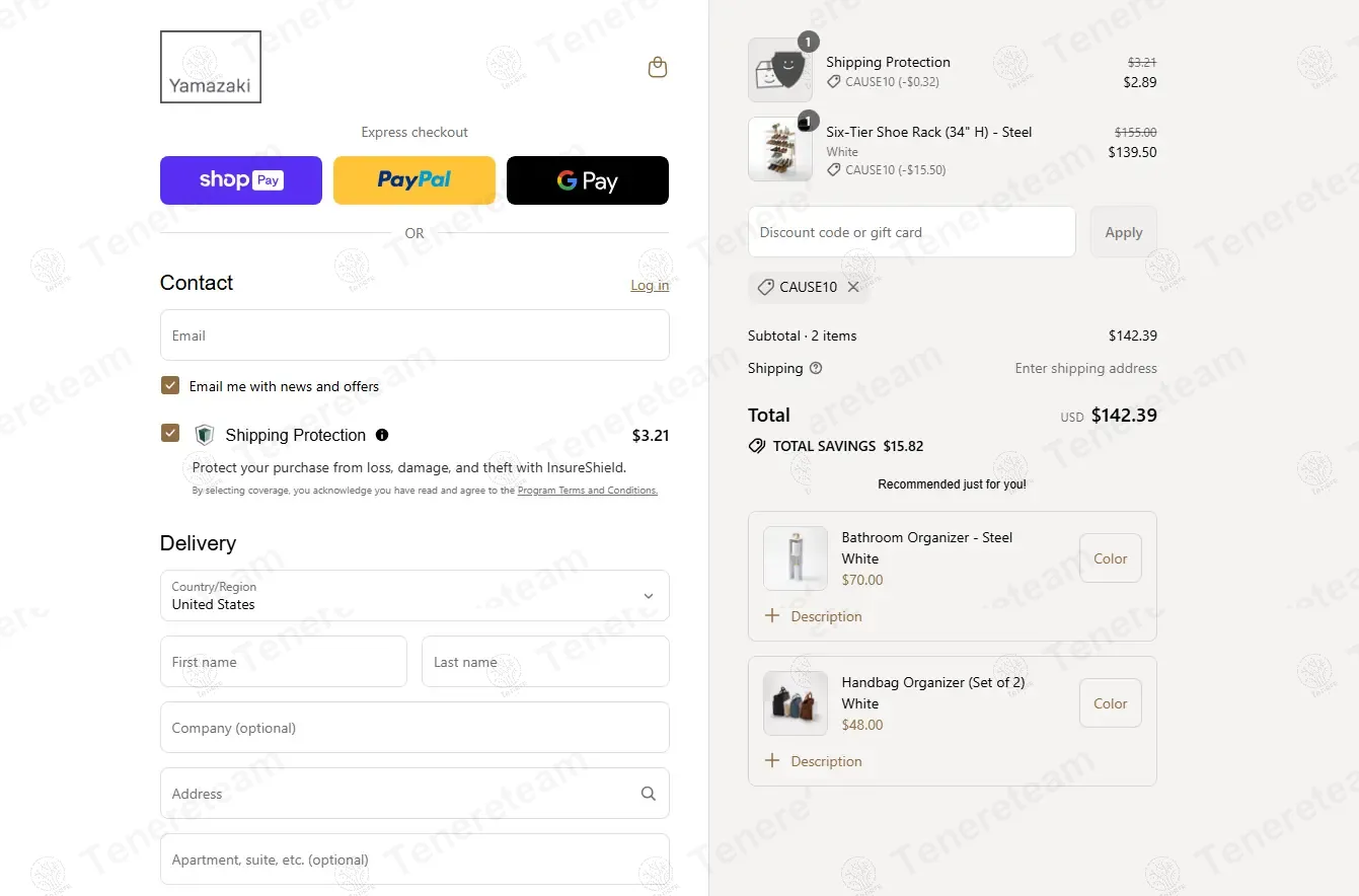Yamazaki Home apply coupon code