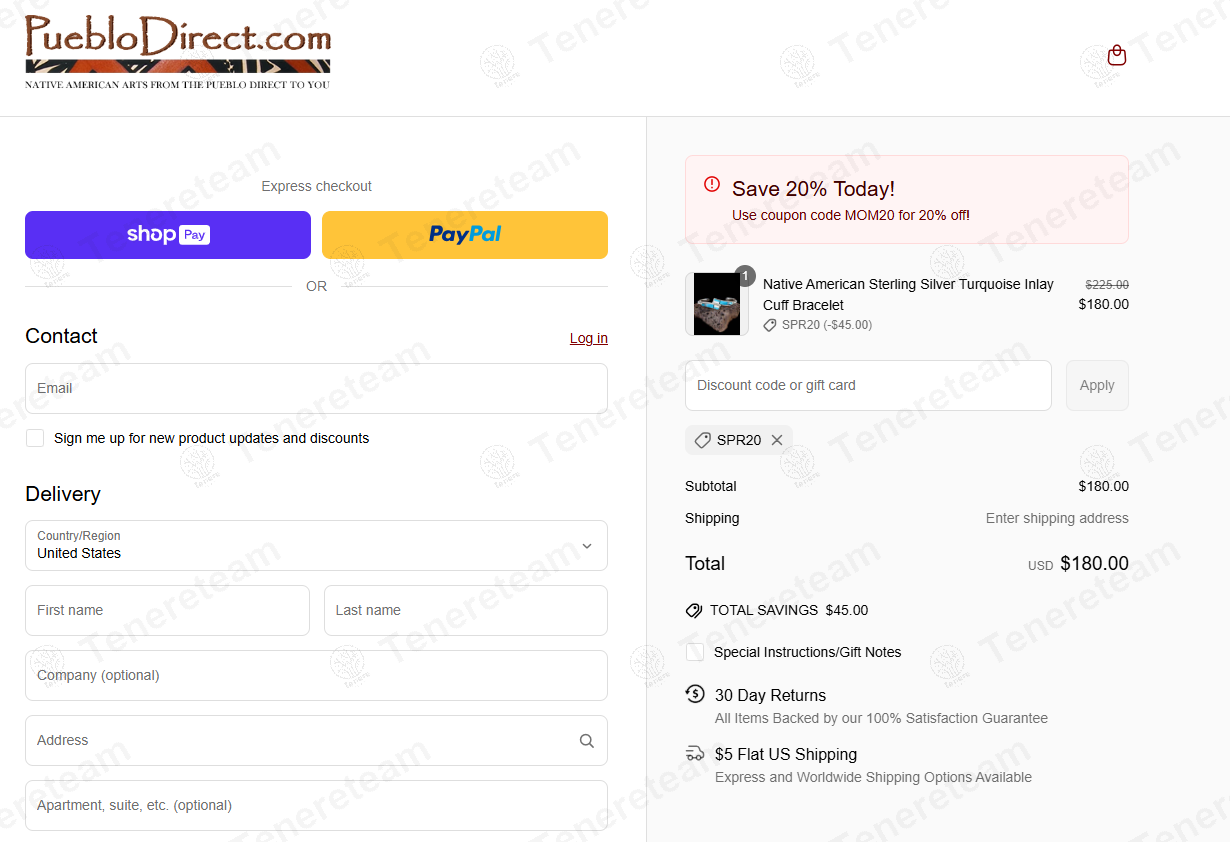 Pueblo Direct coupon code: 20% off with FEB20. Tested and valid as 1 year ago.