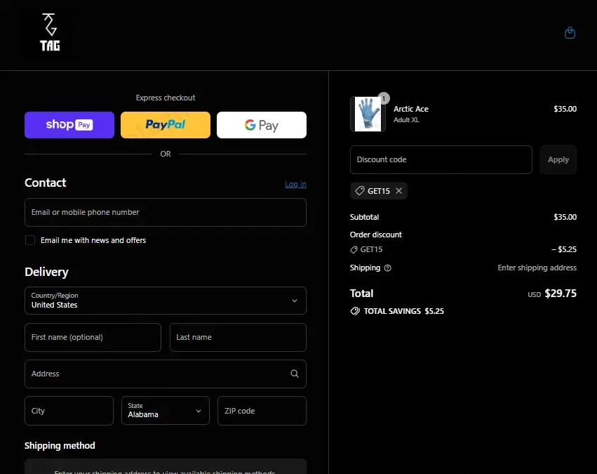 Tag Swag Store coupon code: 15% off with GET15. Tested and valid as 11 months ago.