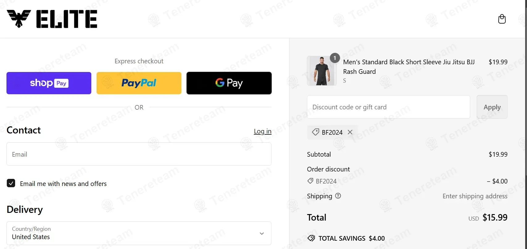 Elite Sports apply coupon code