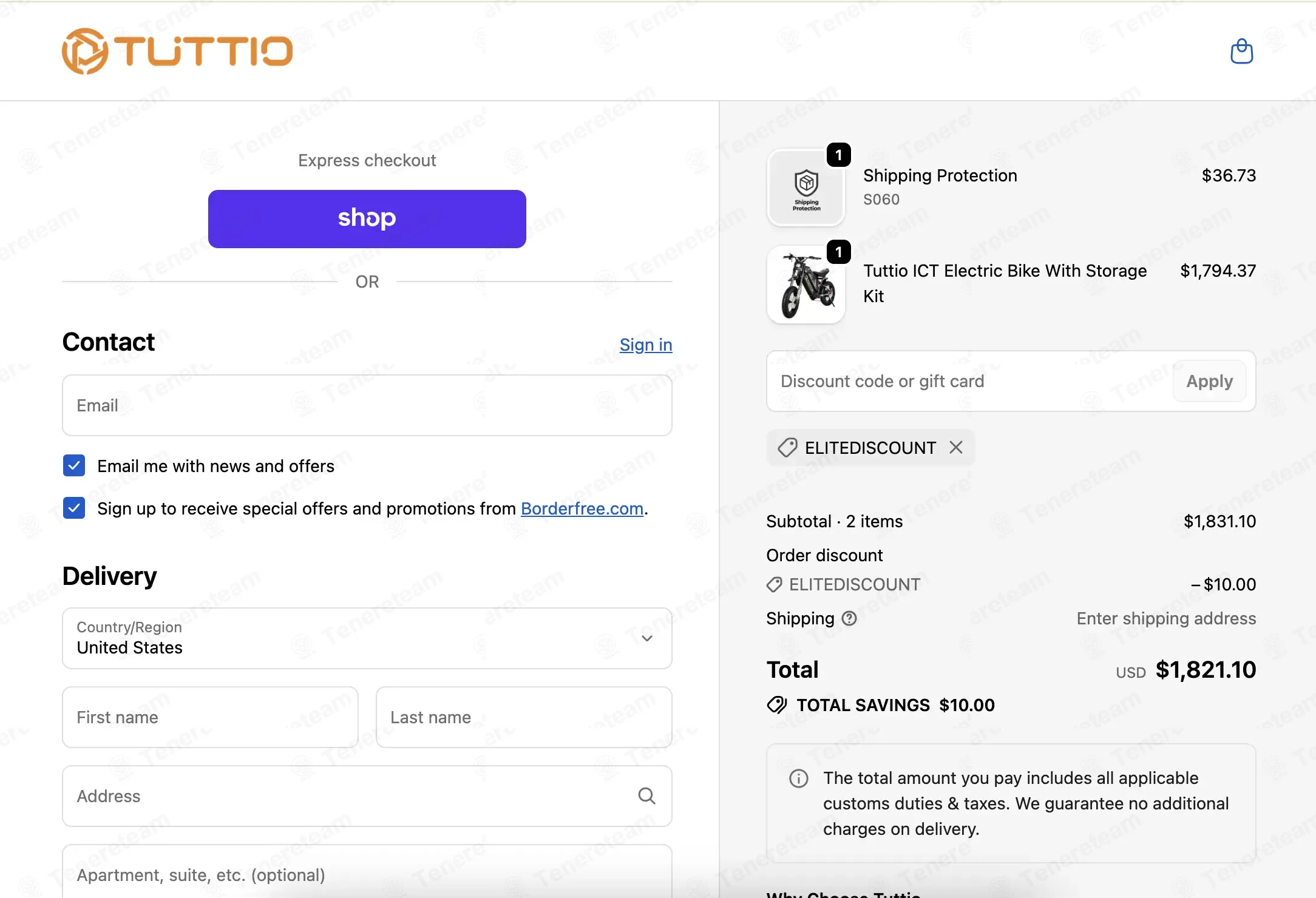 Tuttio Sport coupon code: $10 off with ELITEDISCOUNT. Tested and valid as 1 month ago.
