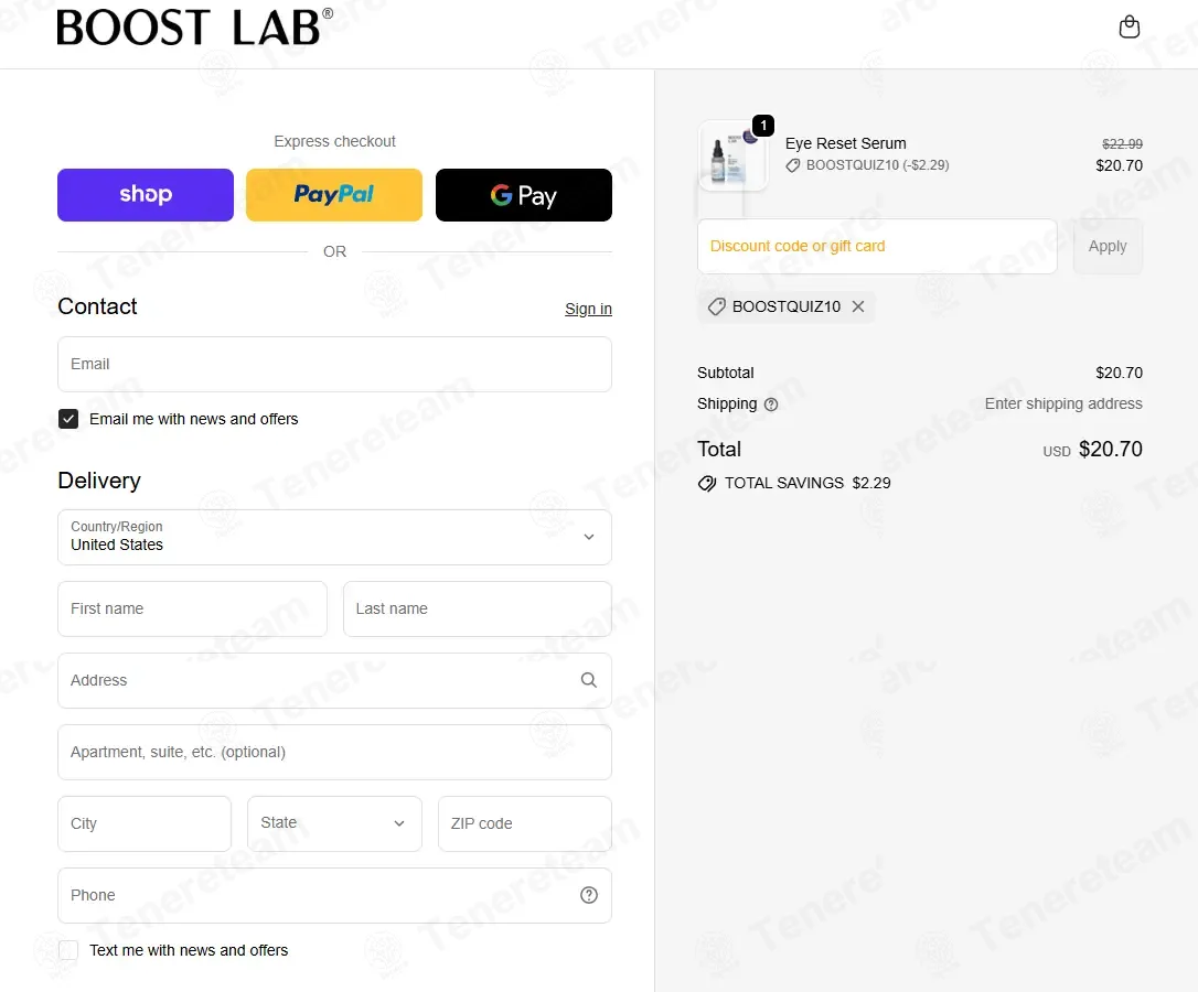 Boost Lab coupon code: 10% off with BOOSTQUIZ10. Tested and valid as 1 week ago.